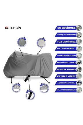 Kuba Bluebird Çantalı Motosiklet Brandası 4 Mevsim Su Geçirmez Motor Brandası Image 1