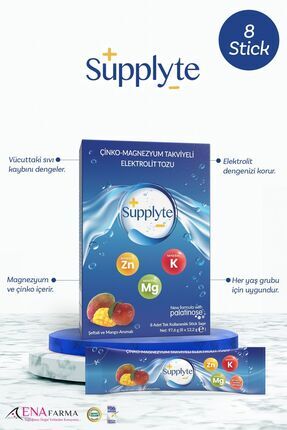 Supplyte Seftali-mango Elektrolit Tozu 12 Gr X 8 Adet Image 0