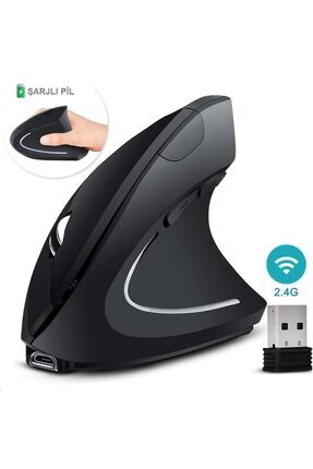 Oyuncu Mouse, Bilek Destekli Ergonomik Kablosuz Dikey Mouse, Vertical Gamer Mouse Fare Image 0