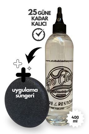 Trim Vinil Parlatıcı Koruyucu Iç Ve Dış Aksam Plastik Yenileyici 400ml Ve Uygulama Süngeri Image 0