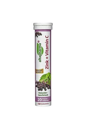Vitamin C,çinko Içeren Takviye Edici Gıda Efervesan Tablet Kara Mürver Aromalı 20 A Image 0