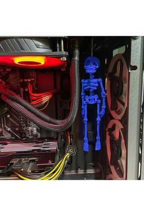 Bilgisayar Kasası- Aksesuar - Yayıncı Aksesuarı - Iskelet Aksesuarı - Kasa Aksesuarı - Mavi Image 0