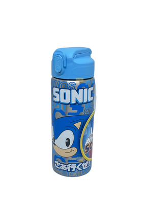 Wiggle 600ml Sonic Lisanslı Pipetli Kilitlenebilir Kapak Paslanmaz Çelik Termos Matara Mavi-Gri Image 0