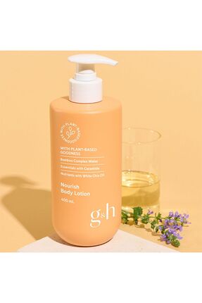 Nourish Ciltte 48 Saate Kadar Ultra Nem Sağlayan Shea Yağı İçeren Vegan Vücut Losyonu 400ml Image 0