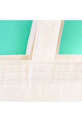 Gabardin Canvas Baskısız Bez Çanta 35 x 40 cm Image 2