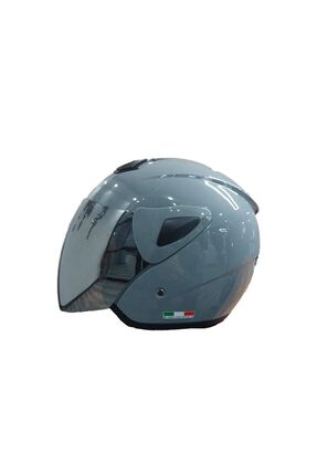 SW 733 Nardo Gri Yarım Kask - Şeffaf Vizörlü Image 2