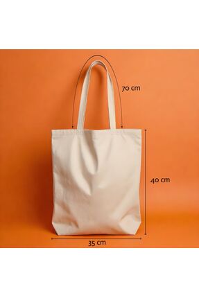 Gabardin Canvas Baskısız Bez Çanta 35 x 40 cm Image 0