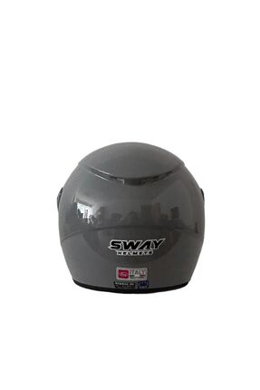 SW 733 Nardo Gri Yarım Kask - Şeffaf Vizörlü Image 4