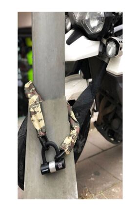 714 Mv Ölçü 14mm X 180cm Motorsiklet Için Yüksek Güvenlikli Zincirli Kilit Image 1