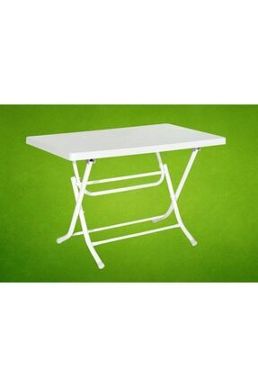 Gardelia Plastik Katlanır Masa 70x120 Ebatında - Kaliteli Ürün - Açık Gri Image 0