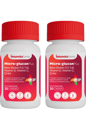 İmuneks Micro-Glucan Plus Beta Glukan 30 Kapsül 2'Lİ Image 0