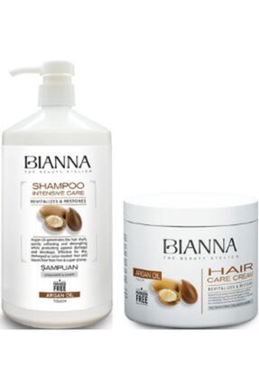 Argan Özlü Bakım Şampuanı 1000 ml ve Argan Yağı Özlü Saç Maskesi 550 ml Image 0