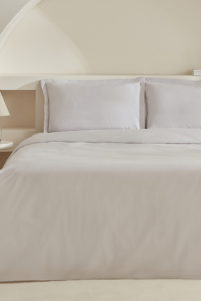 White Collection Lavin Çift Kişilik Nevresim Takımı Taş Image 0