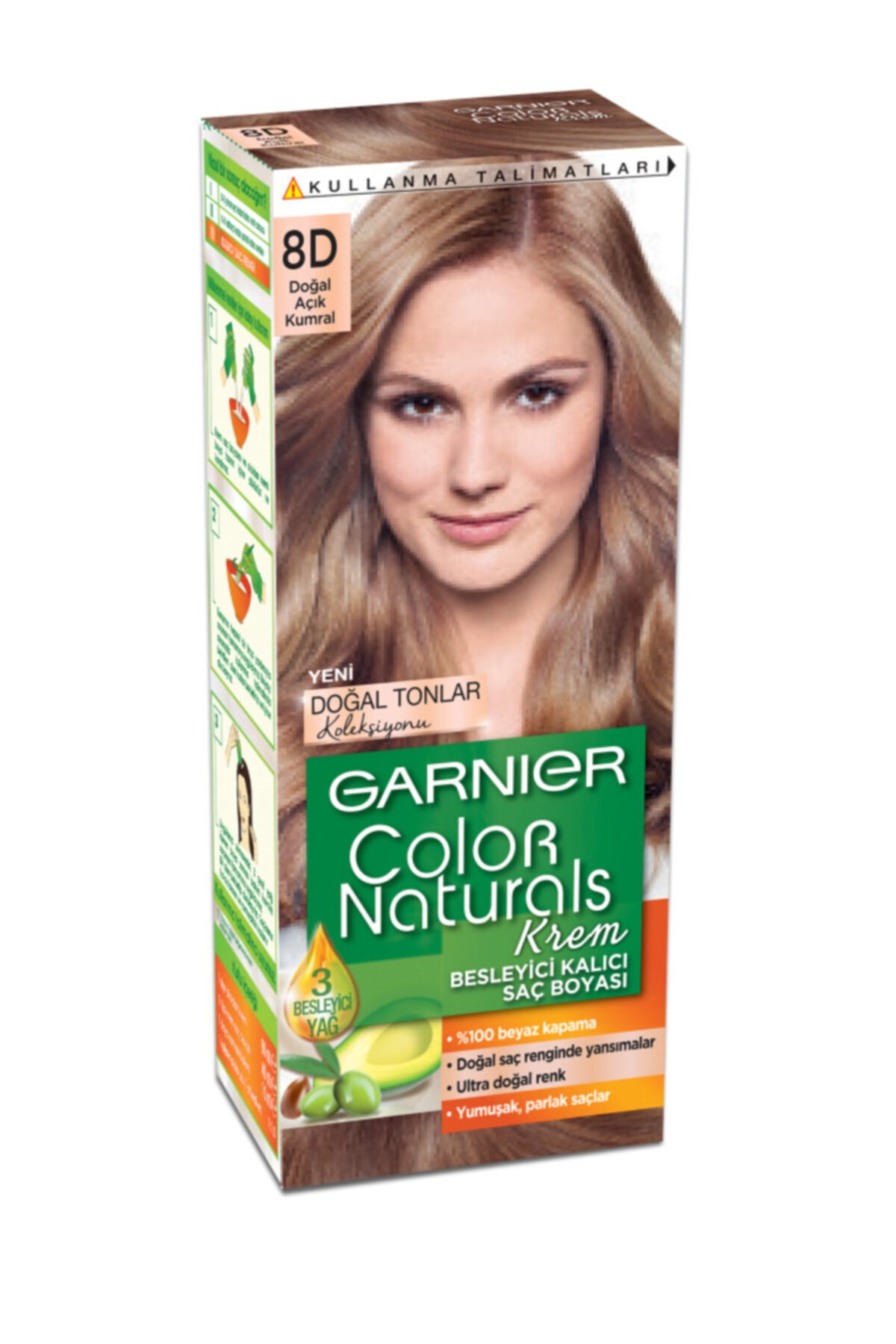 garnier sac boyasi color naturals 8n dogal acik kumral 3600541915893 fiyati yorumlari trendyol