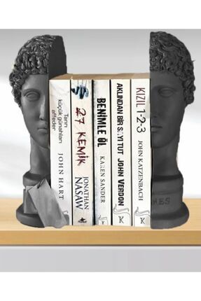 Ev Dekor Dekoratif Siyah Hermes Kitap Desteği Kitap Tutucu Biblo Büst Heykel Kitaplık Aksesuar Image 0