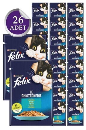 Felix Ton Balıklı Yetişkin Yaş Kedi Maması 85 Gr X 26 Adet Image 0