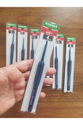 Enuyguntuhafiye Silikon Saplı Blue (MAVİ) Tığ ( 1 Adet ), Yumuşak Saplı Image 2