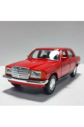1.36 ÖLÇEK WELLY MARKA LİSANSLI MERCEDES W123 KASA KIRMIZI RENK 12CM MODEL METAL ARABA Image 0