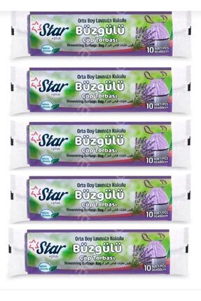 Lavanta Kokulu Büzgülü Çöp Poşeti 5 Paket Image 0