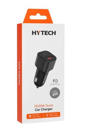 HY-X49 43W PD 25W + USB QC3.0 Siyah Araç Şarj Cihazı Image 0