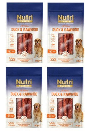 Rawhide Kemik Ördekli Köpek Ödülü 80 Gr. X 4 Adet Image 0