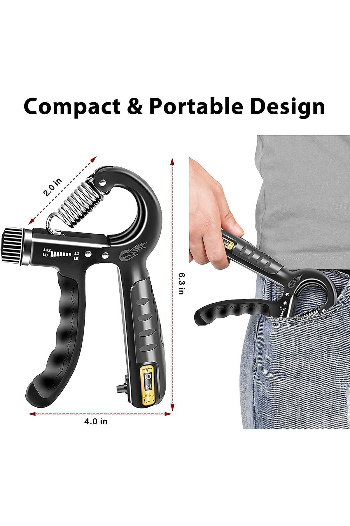 فنر دستی 60 کیلوگرمی - 5 کیلوگرمی قابل تنظیم 1 تکه تقویت کننده عضلات مچ دستی