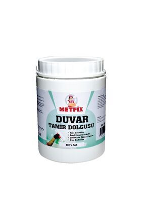 DUVAR TAMİR DOLGUSU 1 KG - BEYAZ - SUYA DAYANIKLI - ÜZERİ BOYANABİLİR - ÇATLAMA VE ÇÖKME YAPMAZ Image 0