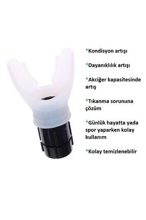 Breathmaximizer(ıron Lung) Nefes Egzersiz Aleti Kondisyon/dayanıklılık Geliştirici (Beyaz) Image 0