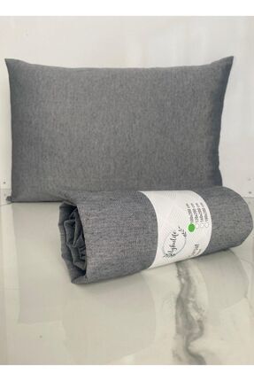 Uykulife antrasit gri tek kişilik lastikli çarşaf seti Image 0