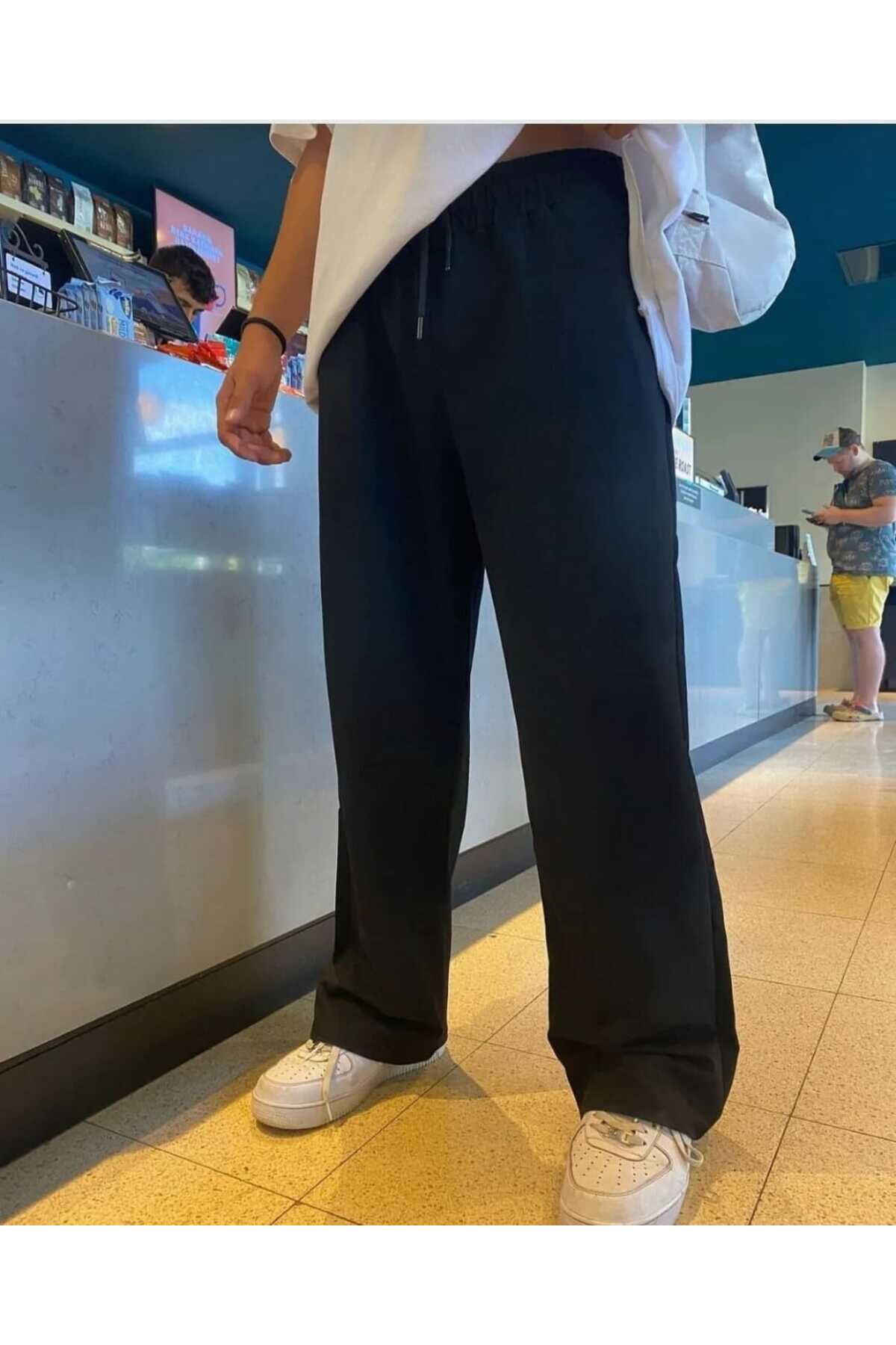 شلوار پارچه ای جمع و جور مقدار زیادی برش شلوار شلوار صاف