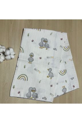 Çok Amaçlı Müslin Örtü 80*90 cm Bebek,Çocuk Yenidoğan Battaniye Image 0