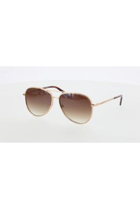 Gu5206 59-14-145 Kahverengi? Camlı Kadın Güneş Gözlüğü | 2022 Sezon Rose Çerceveli Image 1
