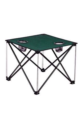 Katlanır Kamp Masası 47 Cm Yeşil Image 0