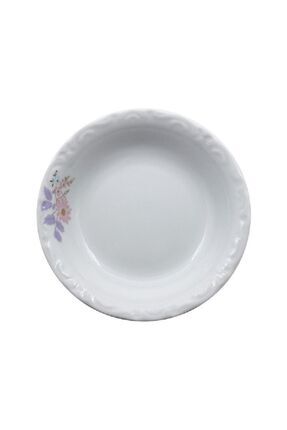 Porselen Melodi Çukur Tabak Çiçek Desenli Küçük Boy Çerezlik 14cm 6lı Image 0