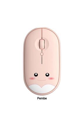 Kablosuz Sevimli Wireless Sessiz Silent Mouse 1600 DPI 2.4 Ghz Image 0