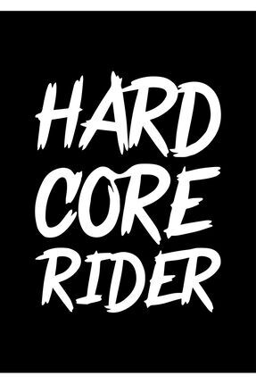 Sticker Master Hard Core Rider Motorsiklet,Kask,Laptop,Motor Ve Oto Araç Sticker 14 X 18 Cm Beyaz Image 0