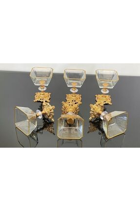 2 Li Metal Döküm Ayak Detaylı Magnolia-kase-dondurmalık-şekerlik Image 0