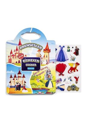 Pedagog Onaylı Bitmeyen Sticker Kitabım Tekrar Tekrar Kullanılabilir Stickerlar Prensesler Image 0
