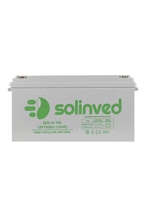 150 AH JEL AKÜ 12V SOLİNVED Image 0