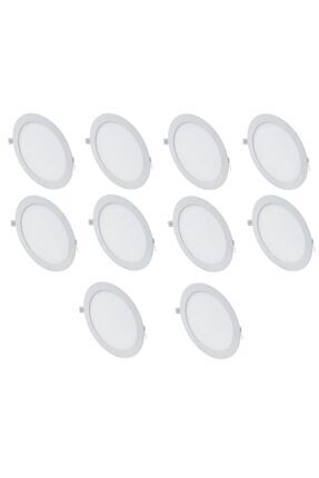 10 Adet 18 Watt Slim Led Panel Beyaz Işık Image 0