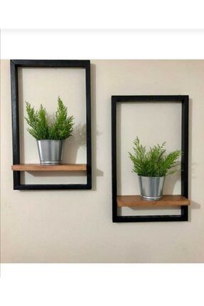 30 Cm Büyük Raflı Çerçeve 1 Adet-orta Raf Ceviz Kahverengi Ahşap 9 Cm 32 X 32 Image 0
