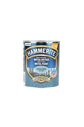 Hammerite Pas Üstü Metal Boyası Çekiçlenmiş Açık Mavi 0,75lt Image 0