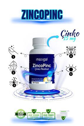 Zincopinc Çinko Vitamin 15 Mg 120 Tablet Image 0