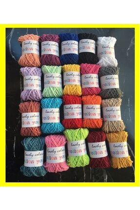 20 Renk Punch Panç Ipi Ip Cotton Punch Nakışı Kiti Ip Seti Punch Ipi Hobi Örgü Ipi Image 1