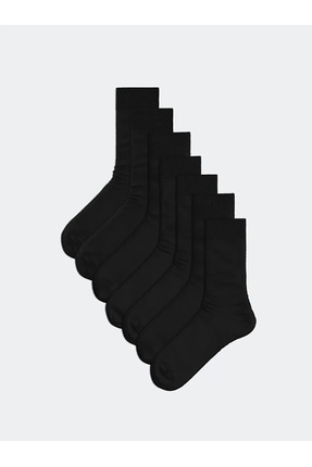 LCW ACCESSORIES Siyah Erkek Soket Çorap 7'li Image 0