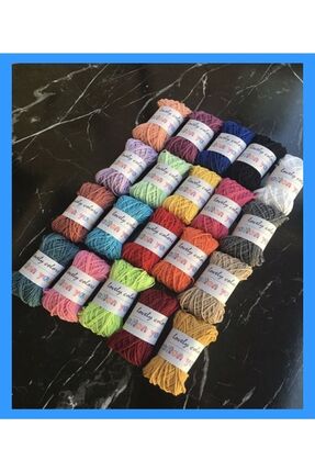 20 Renk Punch Panç Ipi Ip Cotton Punch Nakışı Kiti Ip Seti Punch Ipi Hobi Örgü Ipi Image 2