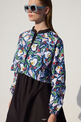 RÜZGARLIKLI 3'LÜ TESETTÜR MAYO TAKIMI MULTİ COLOR Image 5