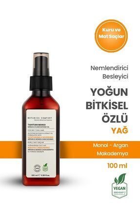 Kuru Ve Yıpranmış Saçlar Için Monoi - Argan Ve Makademya Yağ Içerikli Saç Bakım Yağı 100 ml Image 0