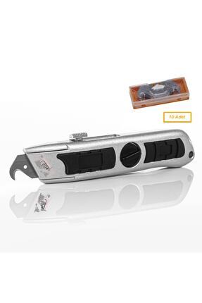 Kanca Uçlu Halı Kesim Bıçağı + 10 Adet Bıçak Image 0