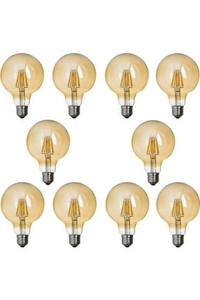 Ga95 4.8w E27 Globe Sarı Işık Rustik Led Ampul 10'lu Paket Image 0